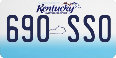 KY license plate 690SSO