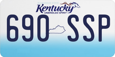 KY license plate 690SSP