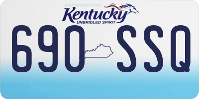 KY license plate 690SSQ