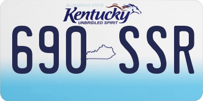 KY license plate 690SSR