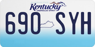 KY license plate 690SYH