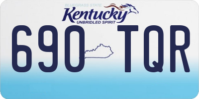 KY license plate 690TQR