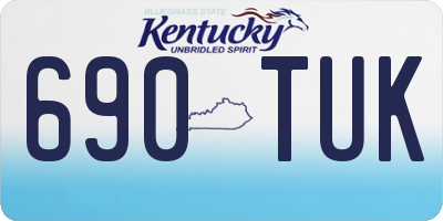 KY license plate 690TUK