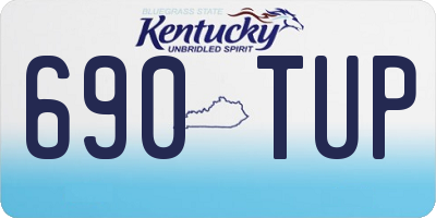 KY license plate 690TUP