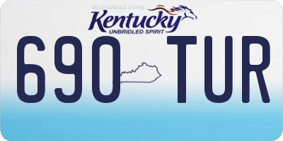 KY license plate 690TUR