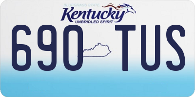 KY license plate 690TUS