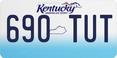 KY license plate 690TUT