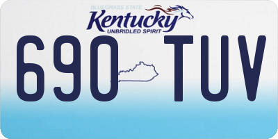 KY license plate 690TUV