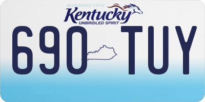 KY license plate 690TUY