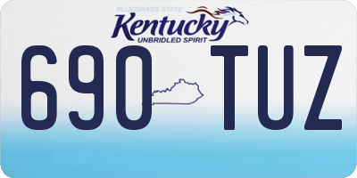 KY license plate 690TUZ