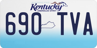 KY license plate 690TVA