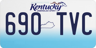 KY license plate 690TVC