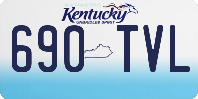 KY license plate 690TVL