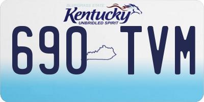 KY license plate 690TVM