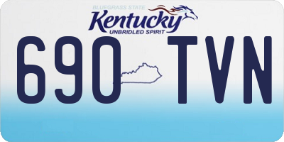 KY license plate 690TVN