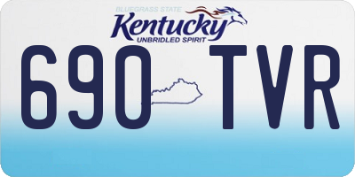KY license plate 690TVR