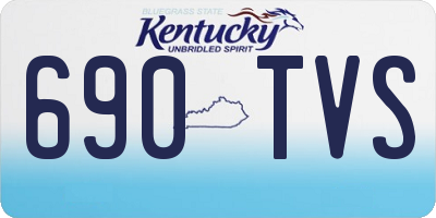 KY license plate 690TVS