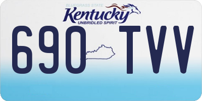 KY license plate 690TVV