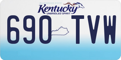 KY license plate 690TVW