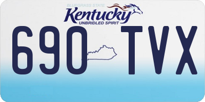 KY license plate 690TVX