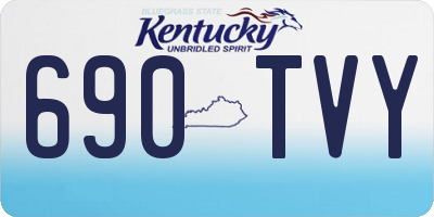 KY license plate 690TVY