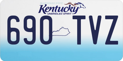 KY license plate 690TVZ