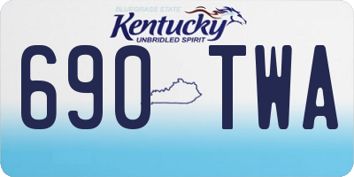 KY license plate 690TWA