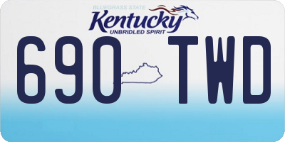 KY license plate 690TWD