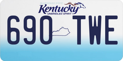 KY license plate 690TWE