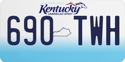 KY license plate 690TWH