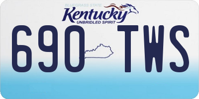 KY license plate 690TWS
