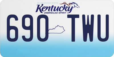 KY license plate 690TWU
