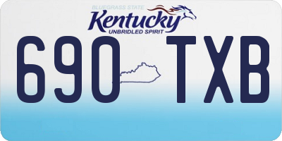 KY license plate 690TXB