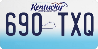KY license plate 690TXQ