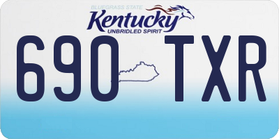 KY license plate 690TXR