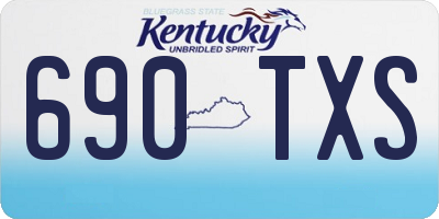 KY license plate 690TXS
