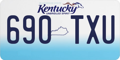 KY license plate 690TXU