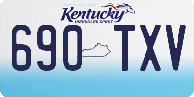 KY license plate 690TXV
