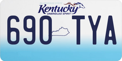 KY license plate 690TYA