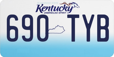 KY license plate 690TYB