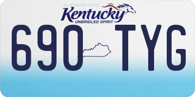 KY license plate 690TYG