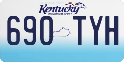 KY license plate 690TYH