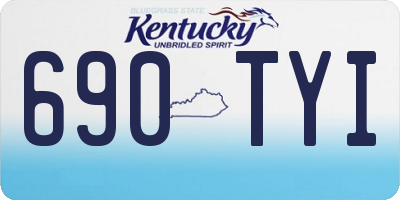 KY license plate 690TYI