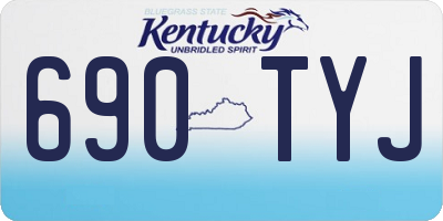 KY license plate 690TYJ
