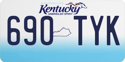 KY license plate 690TYK