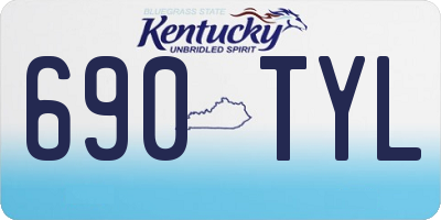 KY license plate 690TYL