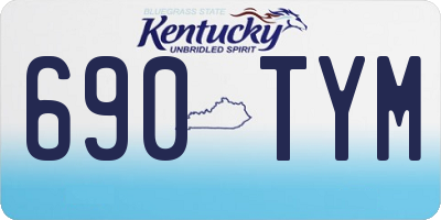 KY license plate 690TYM