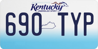 KY license plate 690TYP
