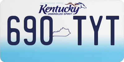 KY license plate 690TYT