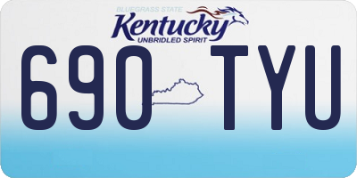 KY license plate 690TYU